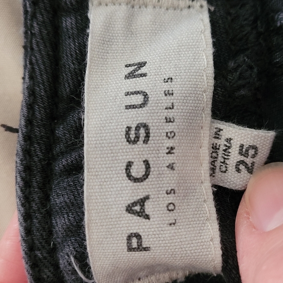 PacSun Los Angeles Black Denim Mini Skirt - Picture 4 of 5